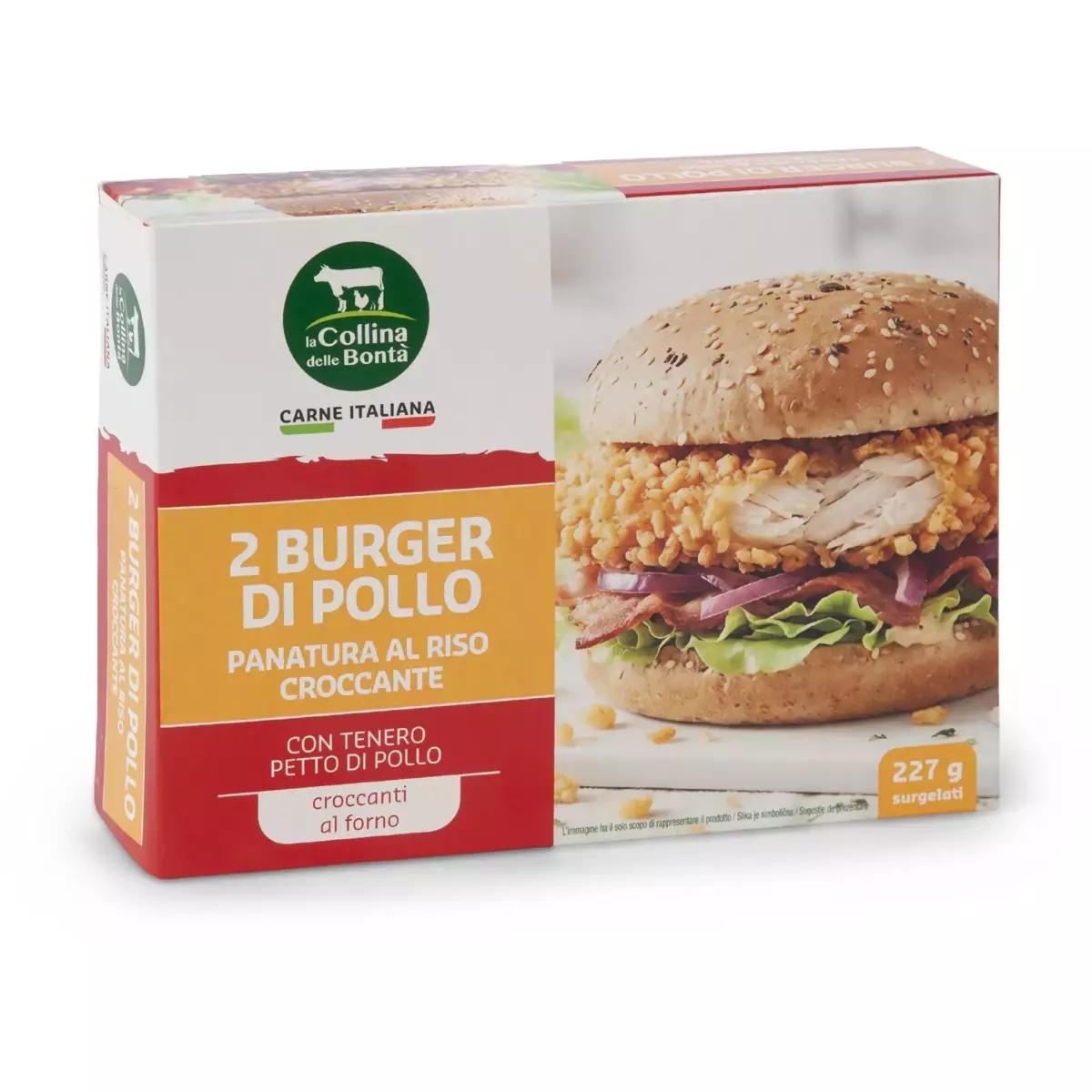 Collina Bonta burger pileći panada hrskava riža 275 g Akcija u trgovini Eurospin