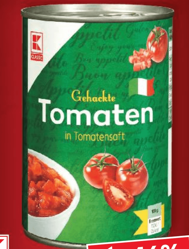 Classic sjeckana rajčica 400 g Akcija u trgovini Kaufland