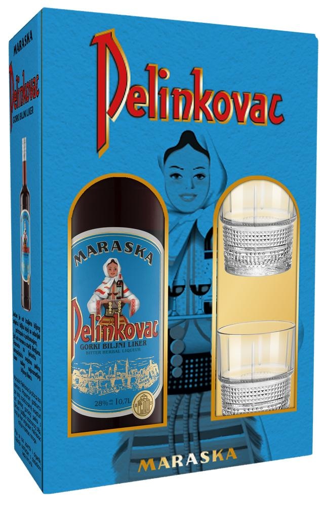 Maraska Pelinkovac Versus 0,7 l + 2 čaše - Akcija u trgovini Plodine