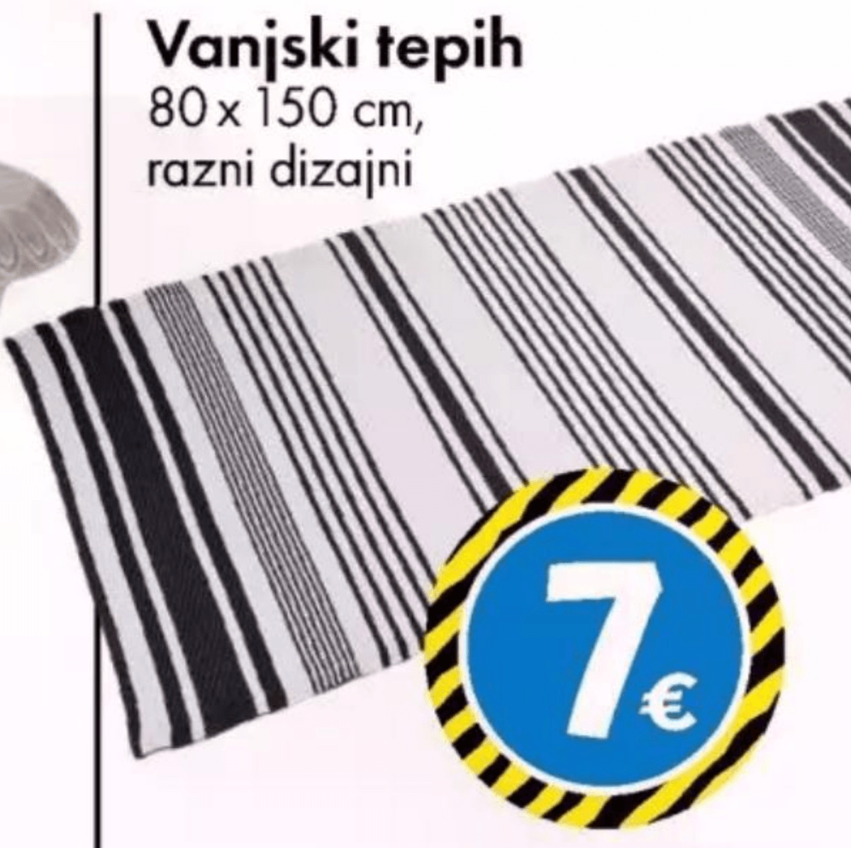 Vanjski tepih - Akcija u trgovini Tedi