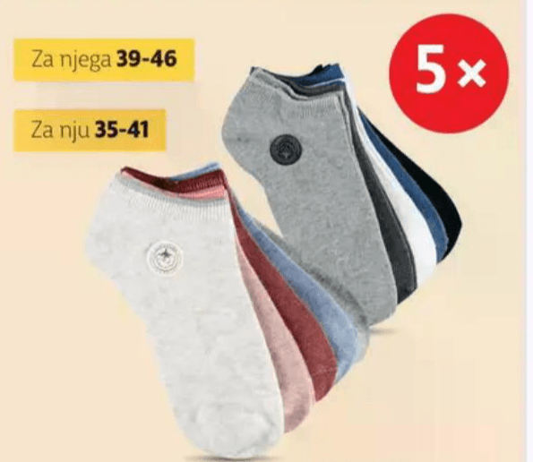 Stopalice 5x - Akcija u trgovini Plodine