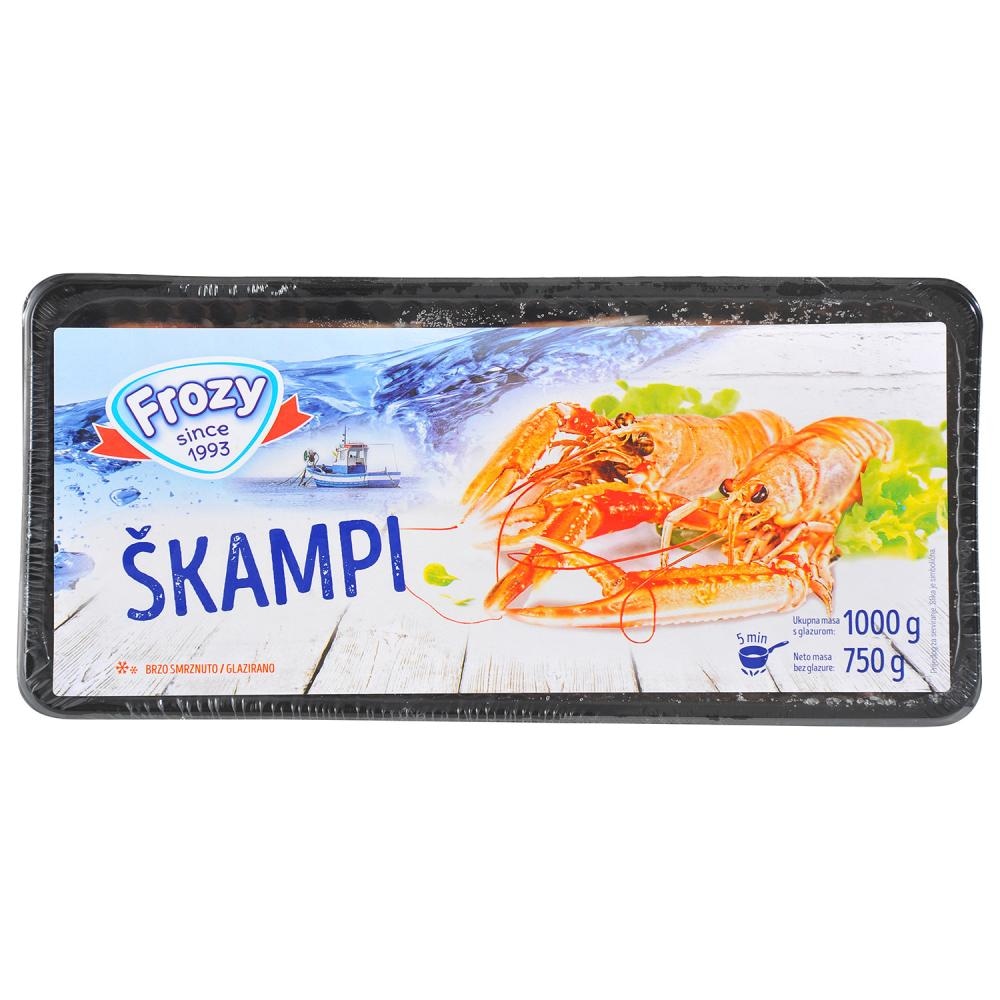 Škampi 750 g FROZY - Akcija u trgovini KTC