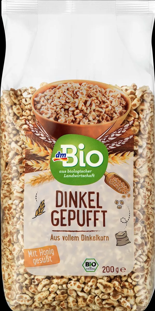 dmBio pržene pahuljice od pira 200g - Akcija u trgovini Dm