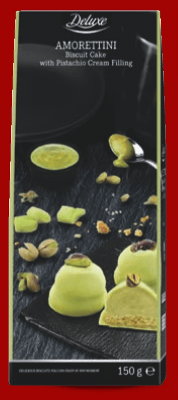 Amorettini pistacija 150 g Deluxe - Akcija u trgovini Lidl
