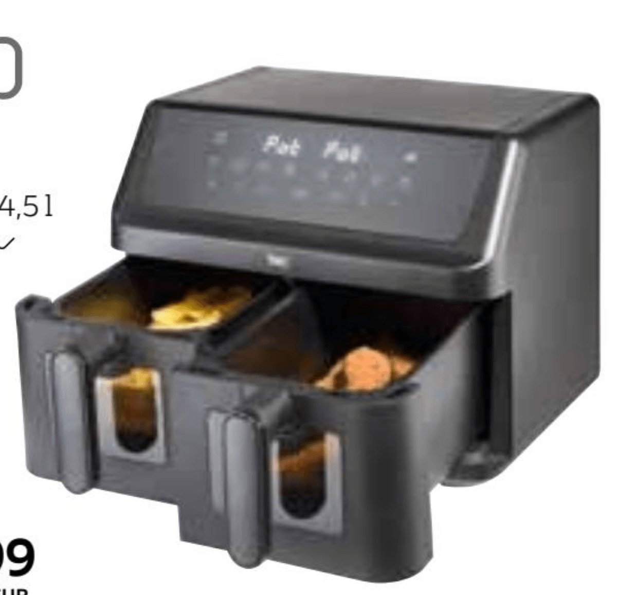 Friteza na vrući zrak 2x4,5 l hwp - Akcija u trgovini Lesnina