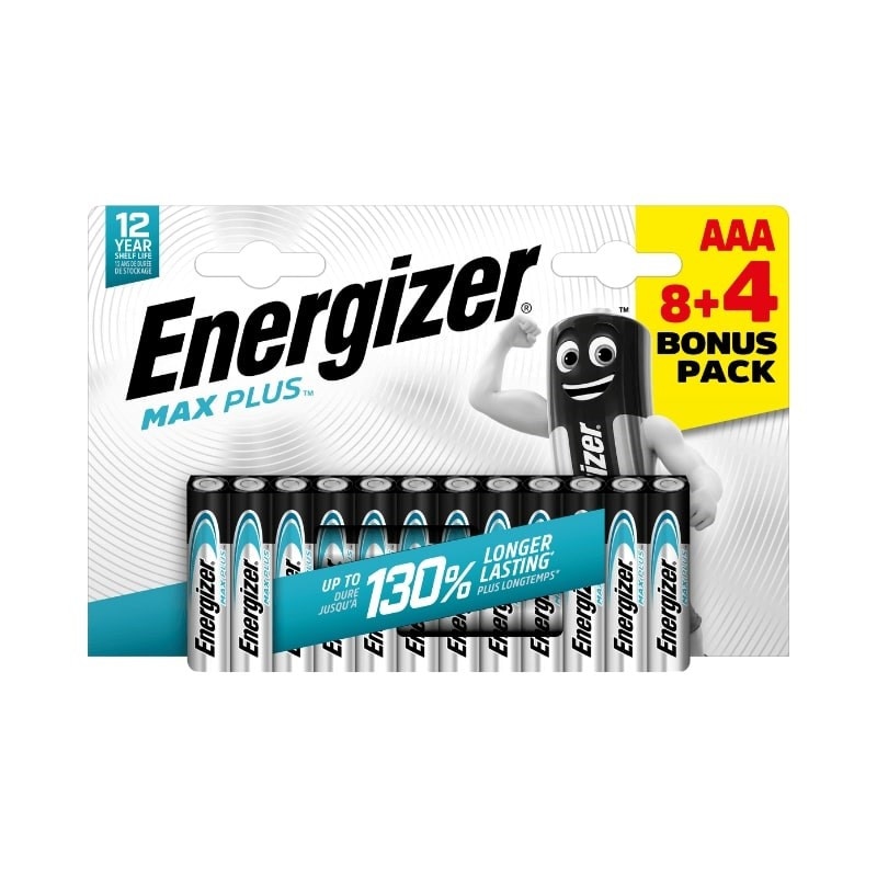 Energizer baterije AAA 8+4, pak Akcija u trgovini Konzum