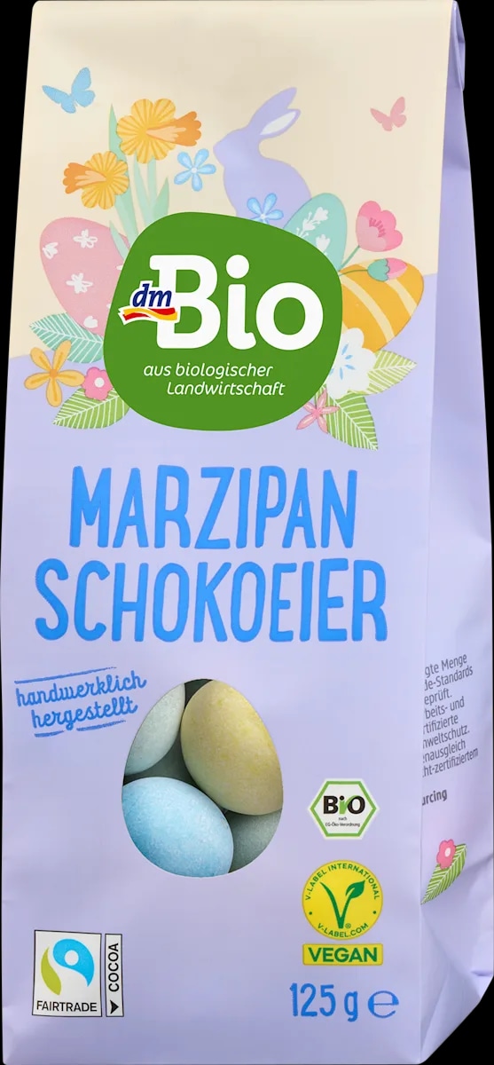 dmBio čokoladna jaja od marcipana 125 g - Akcija u trgovini Dm