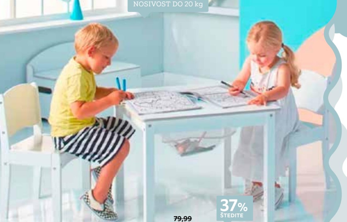 Dječja sjedeća garnitura Max 4/1 my baby - Akcija u trgovini Lesnina