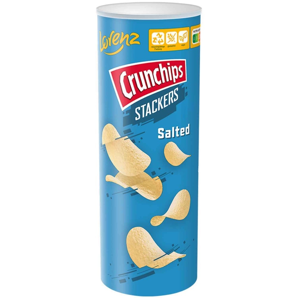 Lorenz Crunchips Stackers Salted 175g Akcija u trgovini Žabac
