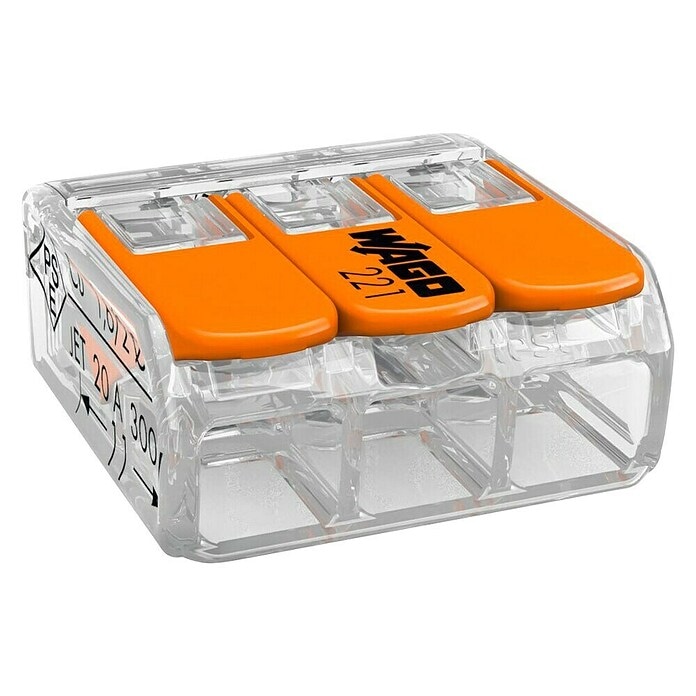 Stezaljka za vodiče 'Compact' 3 kom. WAGO - Akcija u trgovini Bauhaus