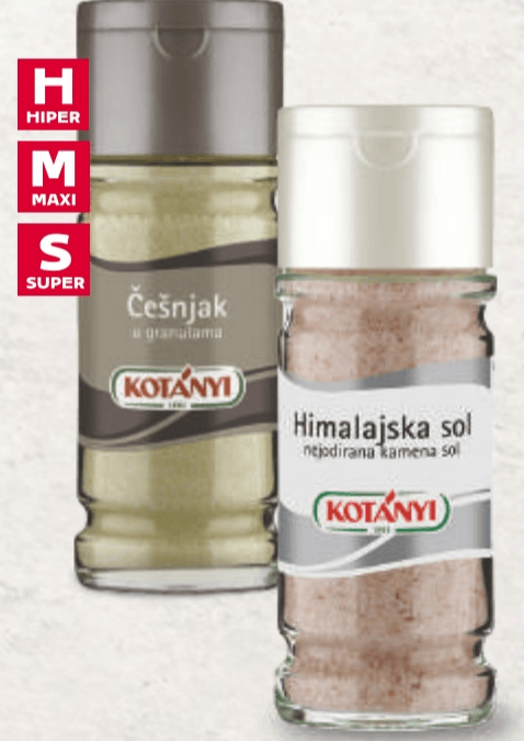 Kotanyi Začin ili sol - Akcija u trgovini Tommy