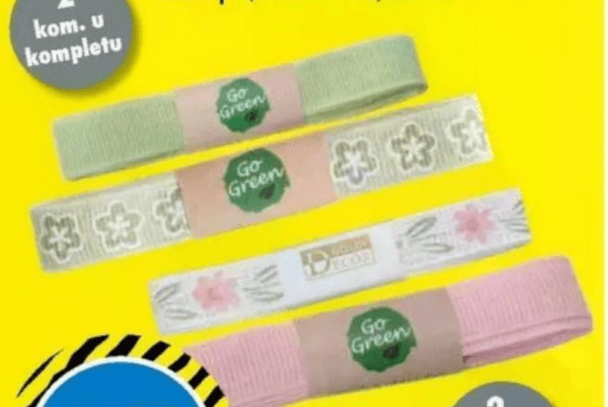 Pređa 2 kom. u kompletu Go Green - Akcija u trgovini Tedi