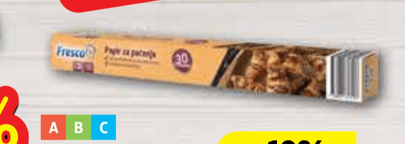 Papir za pečenje Fresco 30 listova - Akcija u trgovini Plodine