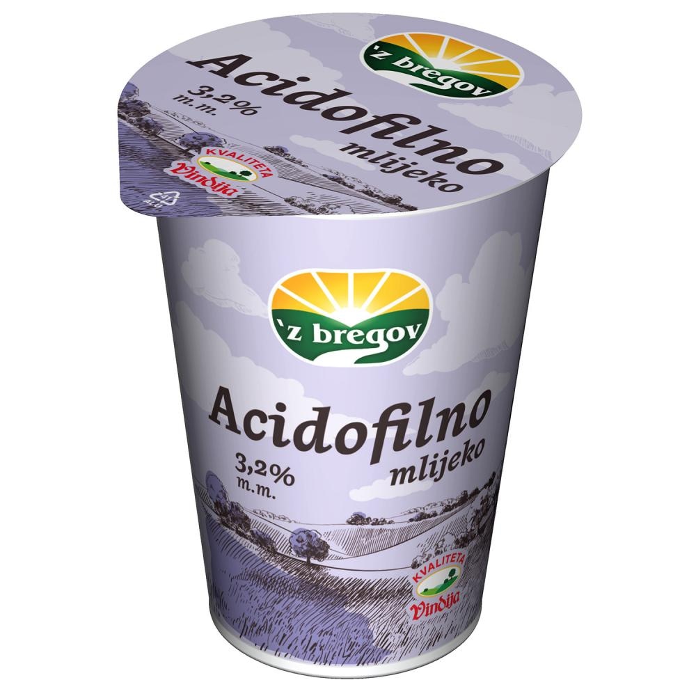 'z bregov Acidofilno mlijeko 200 g 'z bregov, Vindija - Akcija u trgovini Tommy