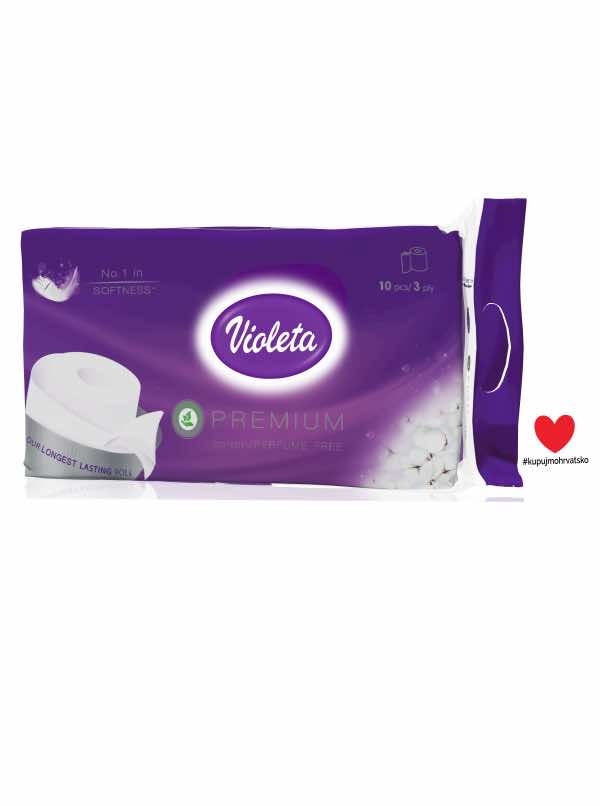Violeta Toaletni papir Pure&Strong 10 rola - Akcija u trgovini Plodine