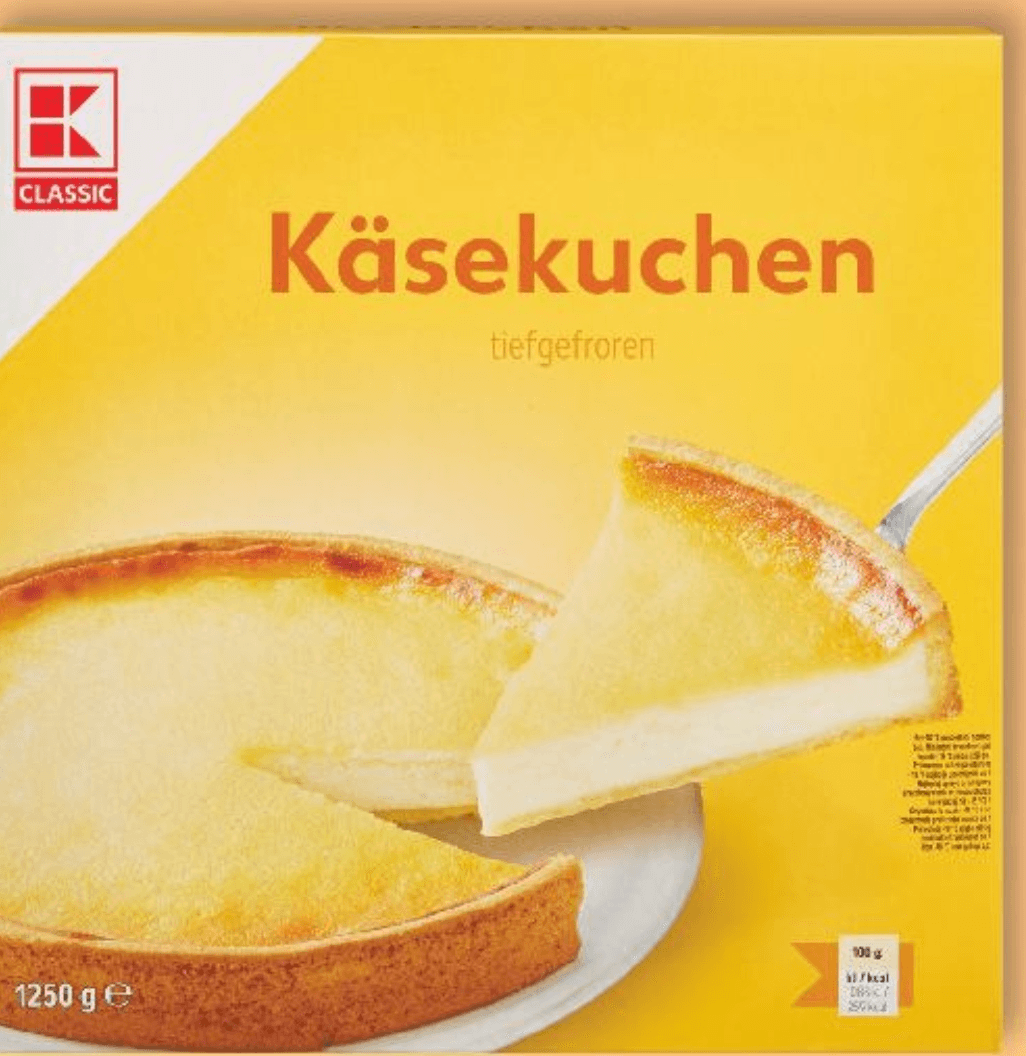 Käsekuchen 1250 g K Classic - Akcija u trgovini Kaufland