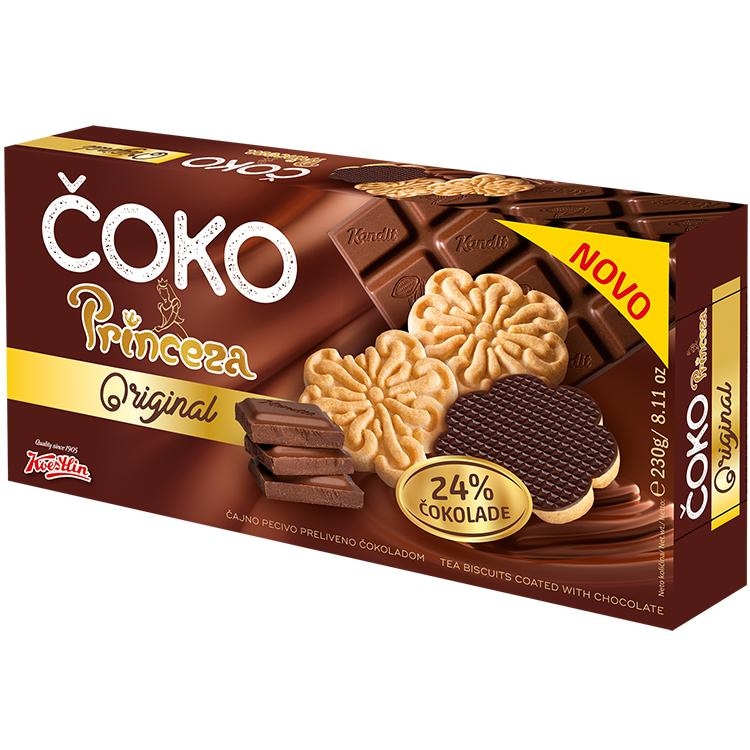 Čajno pecivo Original čokolada 230 g Princeza Čoko - Akcija u trgovini NTL