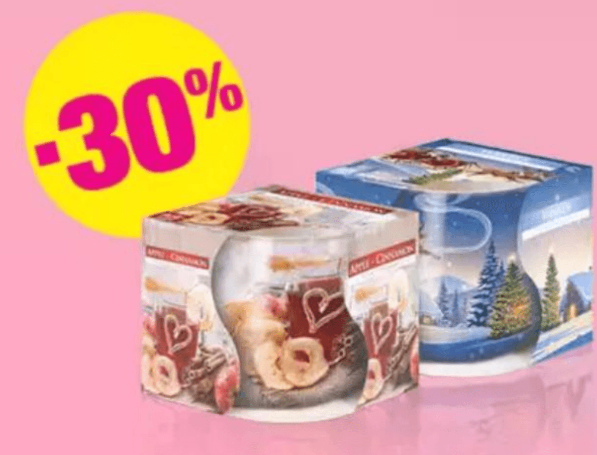 Mirisna svijeća - Akcija u trgovini Bipa