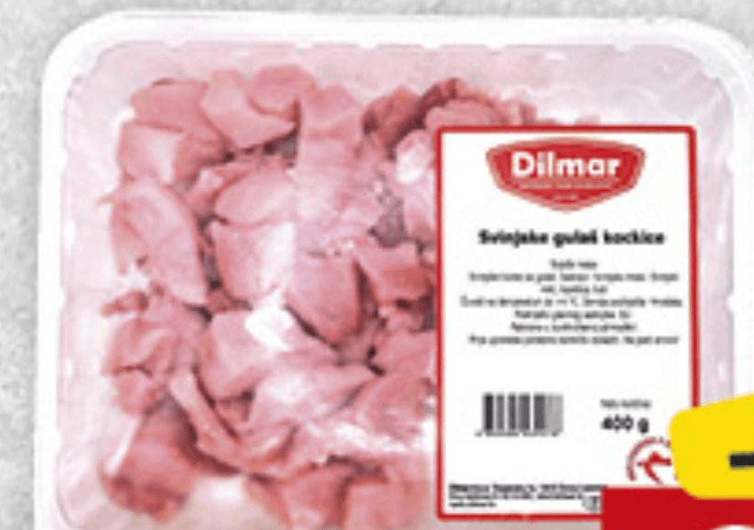 Svinjske gulaš kocke 400g Dilmar - Akcija u trgovini Konzum