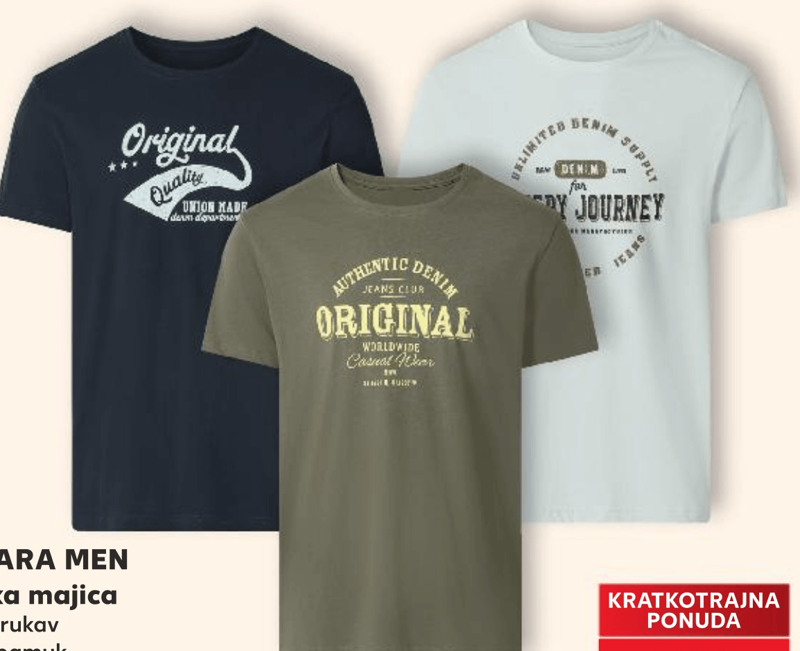 Esmara Men Muška majica komad - Akcija u trgovini Kaufland