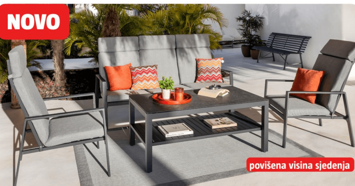 Lounge vrtna garnitura 'Comfy' - Akcija u trgovini Bauhaus