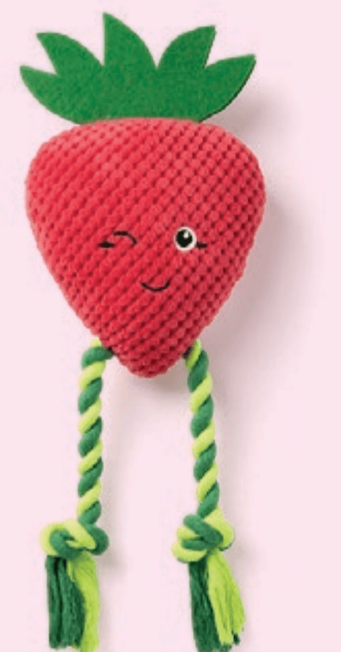 Igračka za pse jagoda dimenzije: 38 x 14 x 5 cm - Akcija u trgovini Pepco