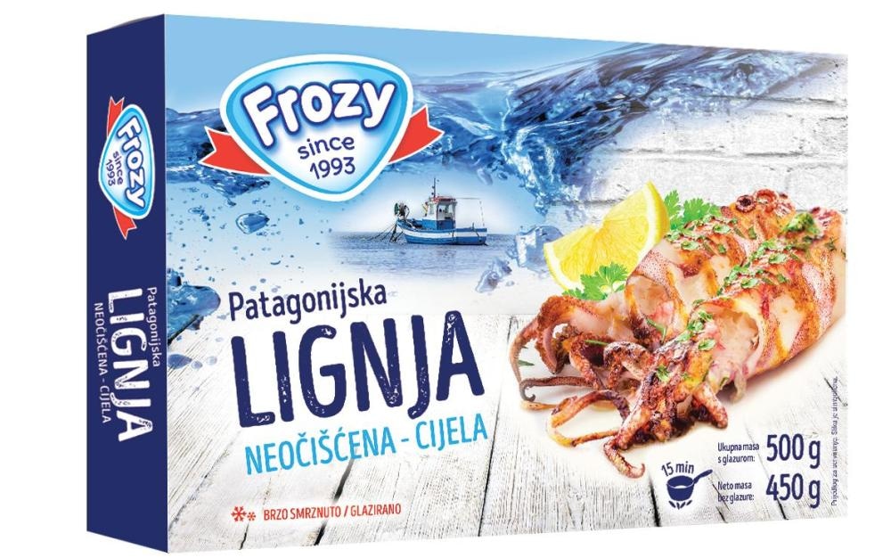 Lignja patagonika cijela 500 g FROZY - Akcija u trgovini KTC