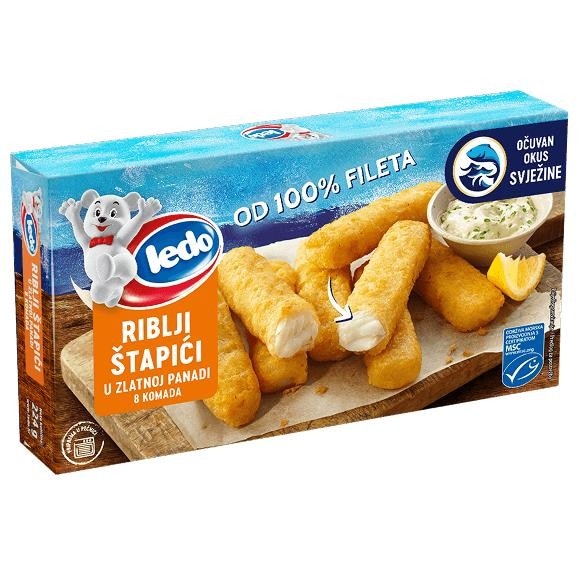 Ledo Panirani riblji štapići zlatna panada 224 g - Akcija u trgovini KTC