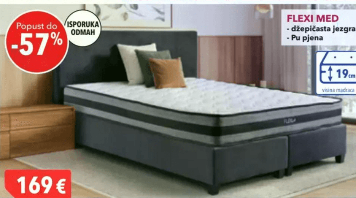 Madrac FLEXI MED 160x200cm Akcija u trgovini Harvey Norman