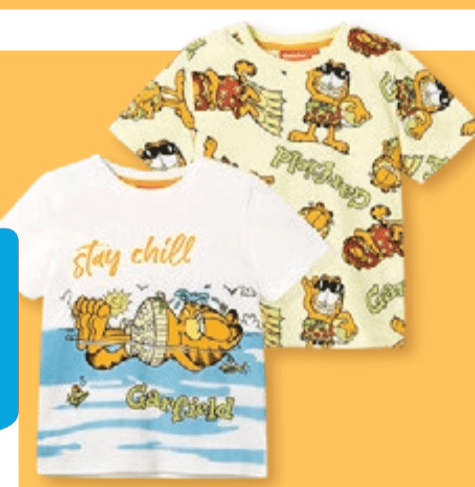 Komplet 2 majice kratkih rukava Garfield 104-134 cm - Akcija u trgovini Pepco