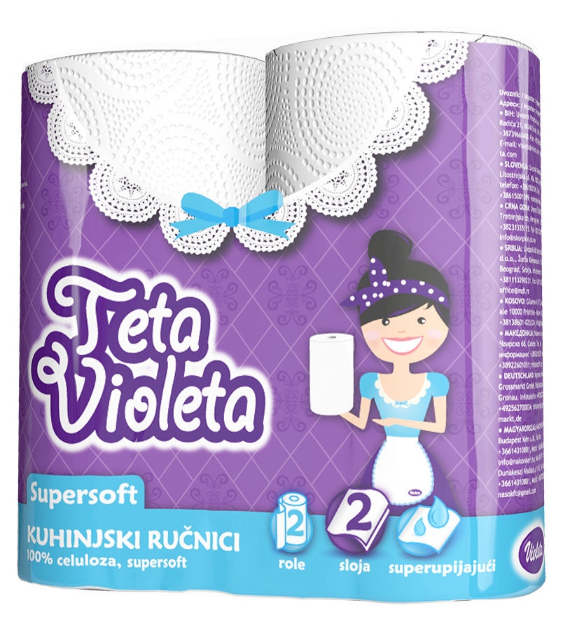 Papirnati ručnik Violeta - Akcija u trgovini Spar