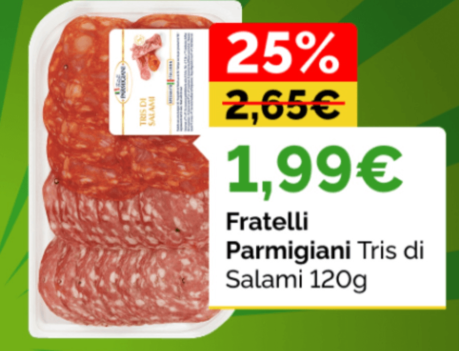 Fratelli Parmigiani Tris di Salami 120g - Akcija u trgovini Žabac