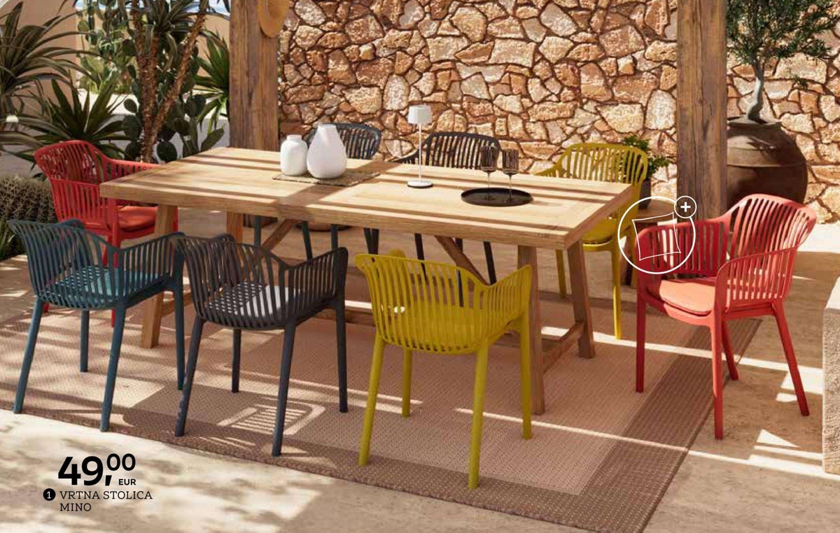 Vrtna stolica Mino - Akcija u trgovini Lesnina