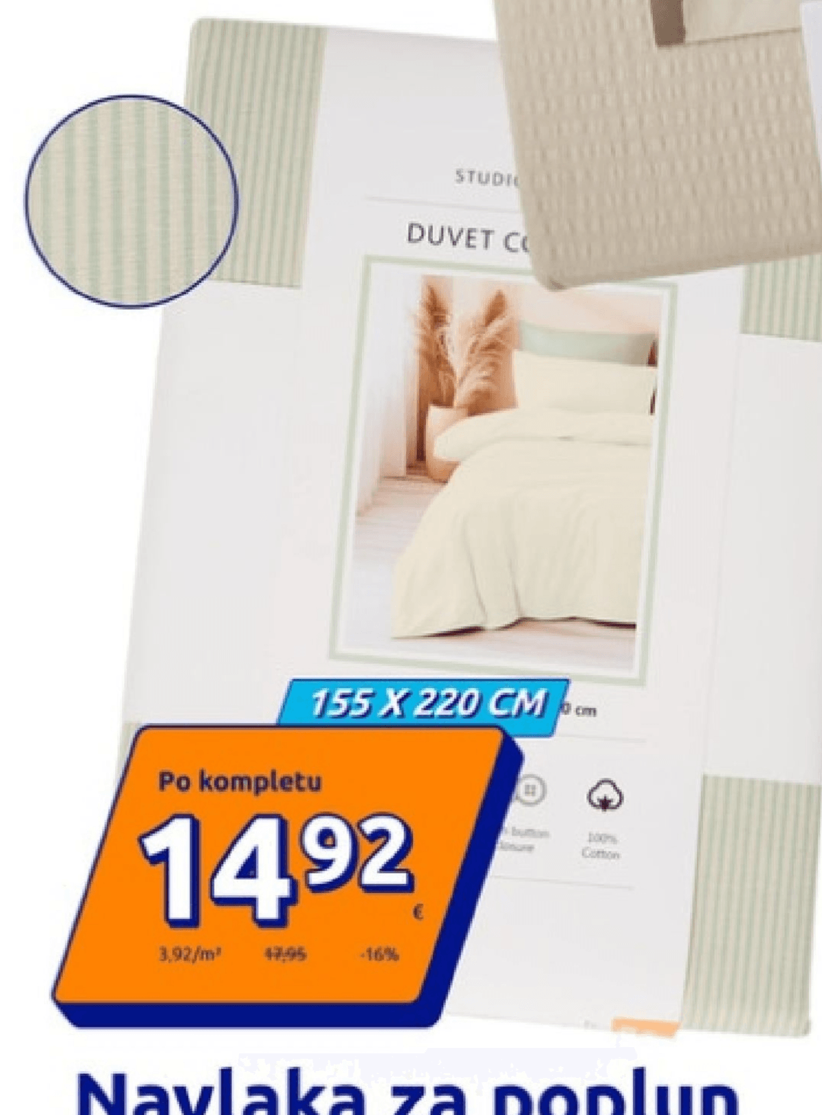Navlaka za poplun 155 x 220 cm - Akcija u trgovini Action