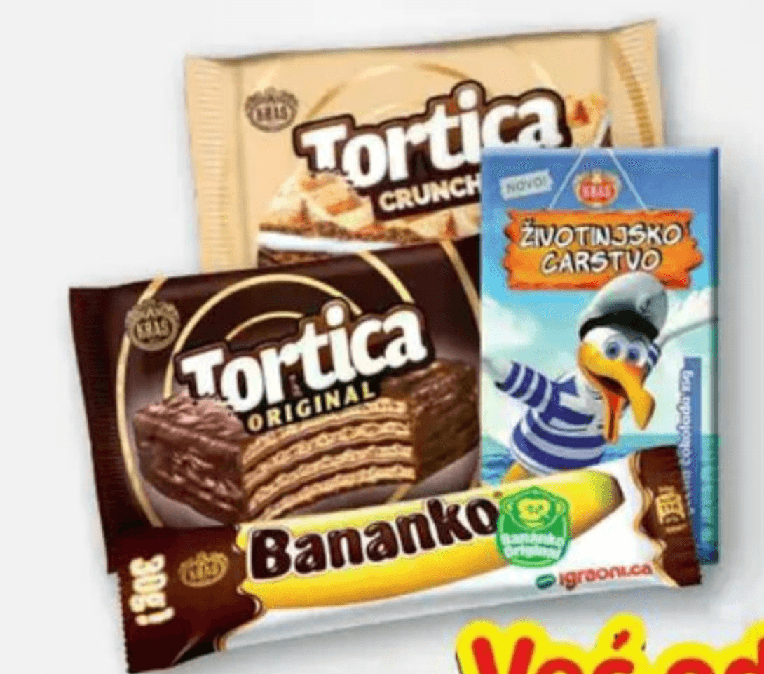 Kraš Životinjsko carstvo, Tortica ili Bananko 15-30 g - Akcija u trgovini Plodine