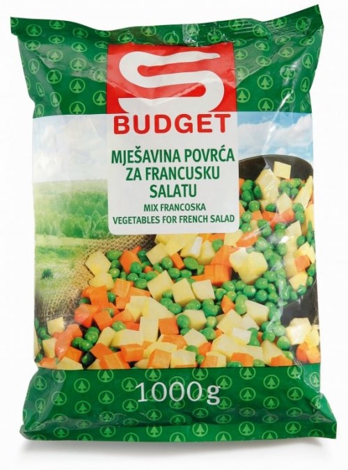 Mješavina povrća za francusku salatu 1000 g Budget - Akcija u trgovini Spar