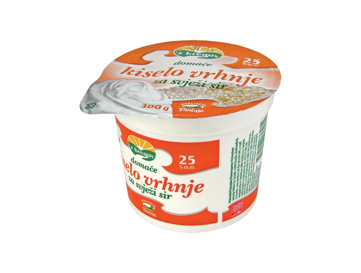 Kiselo vrhnje 'z bregov 300 g - Akcija u trgovini Interspar