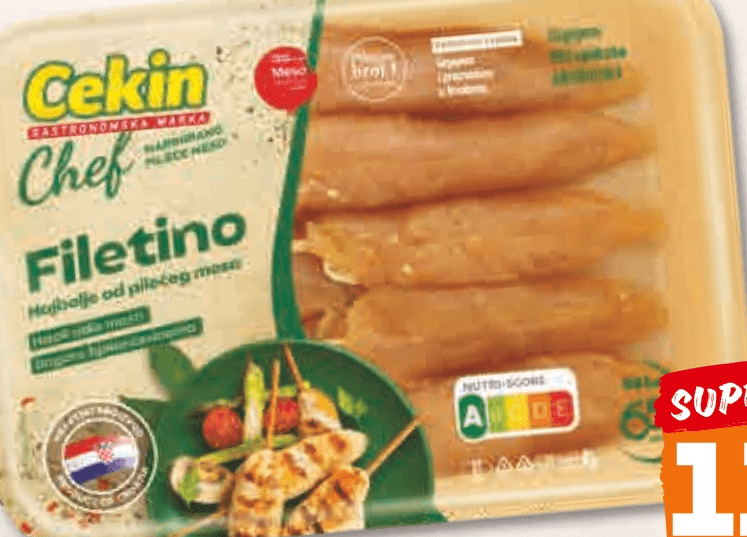 Cekin Filetino Chef 1 kg - Akcija u trgovini Studenac