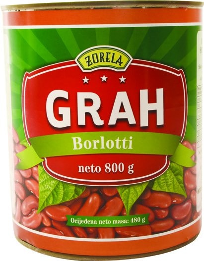Zorela grah smeđi Borlotti ocijeđena masa: 480 g - Akcija u trgovini NTL