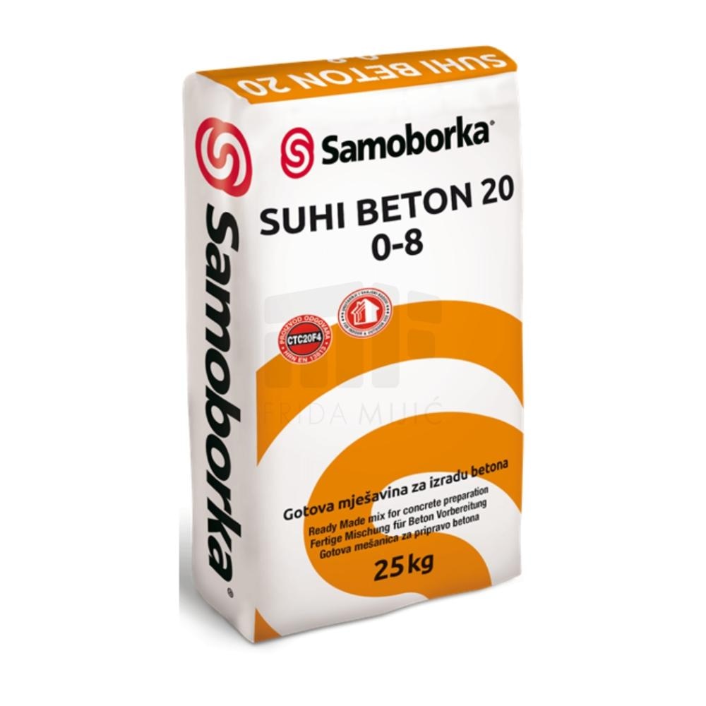 Suhi beton MB 20 25 kg Samoborka - Akcija u trgovini Grama