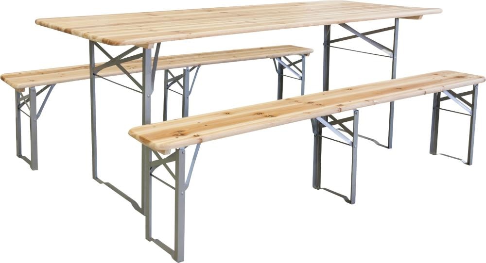 Garnitura drvena pivska tri noge - Akcija u trgovini KTC