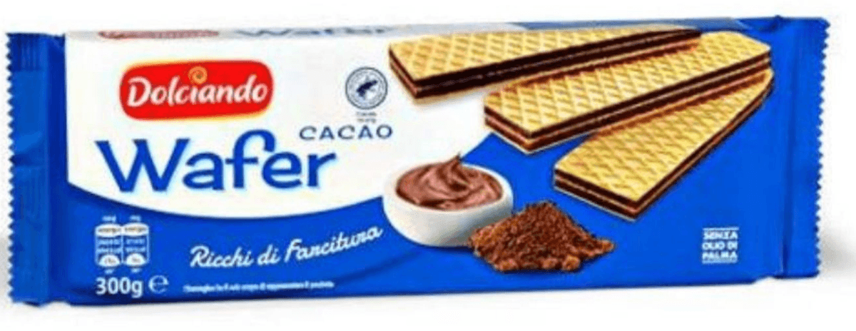 Dolciando Wafer napolitanke s kakaom 300 g Akcija u trgovini Eurospin
