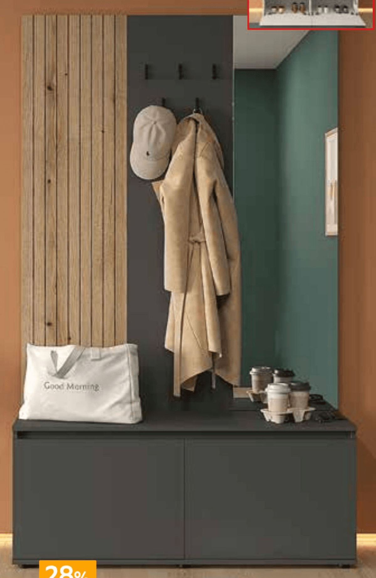 Predsoblje Cleo CARRYHOME - Akcija u trgovini Lesnina