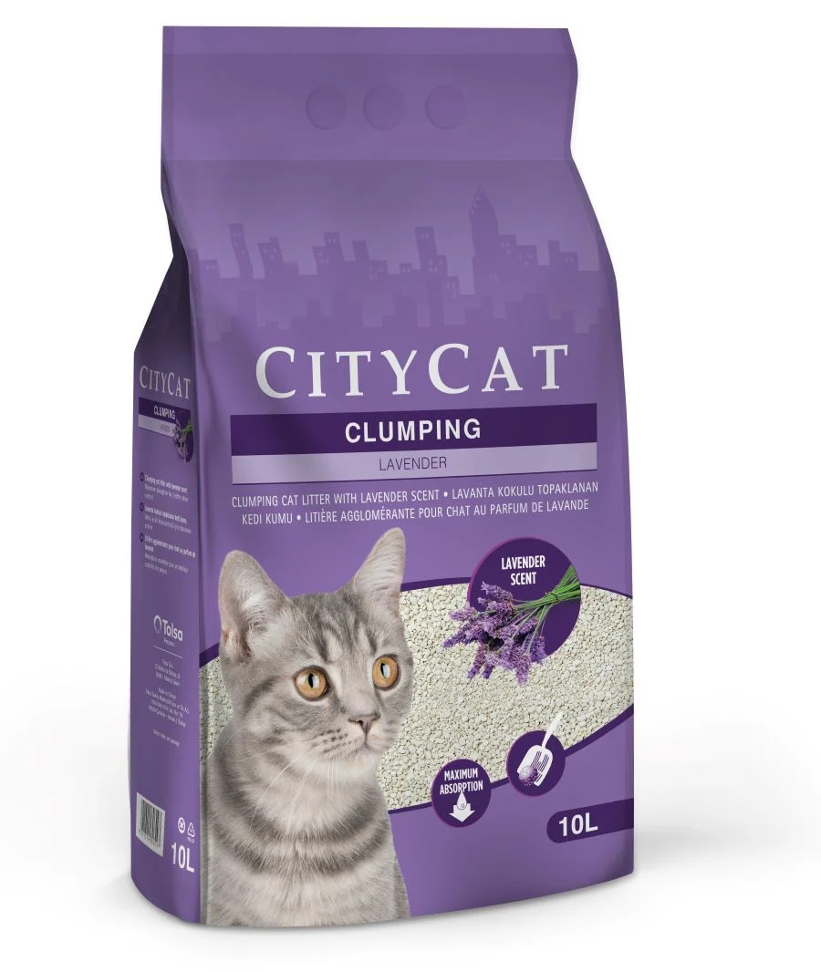 CITYCAT Pijesak za mačke Clumping Lavander 10L - Akcija u trgovini Pet Centar