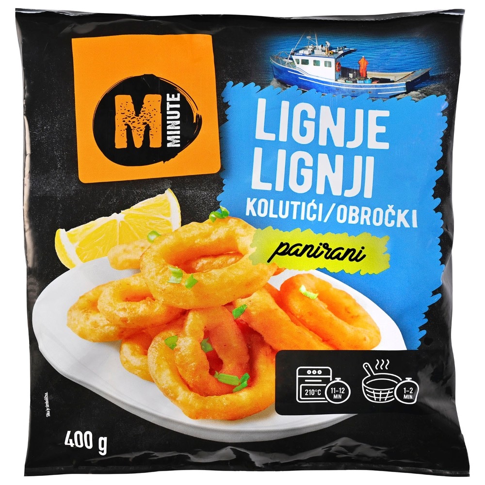 MINUTE Lignja panirani kolutići 400 g Akcija u trgovini Konzum