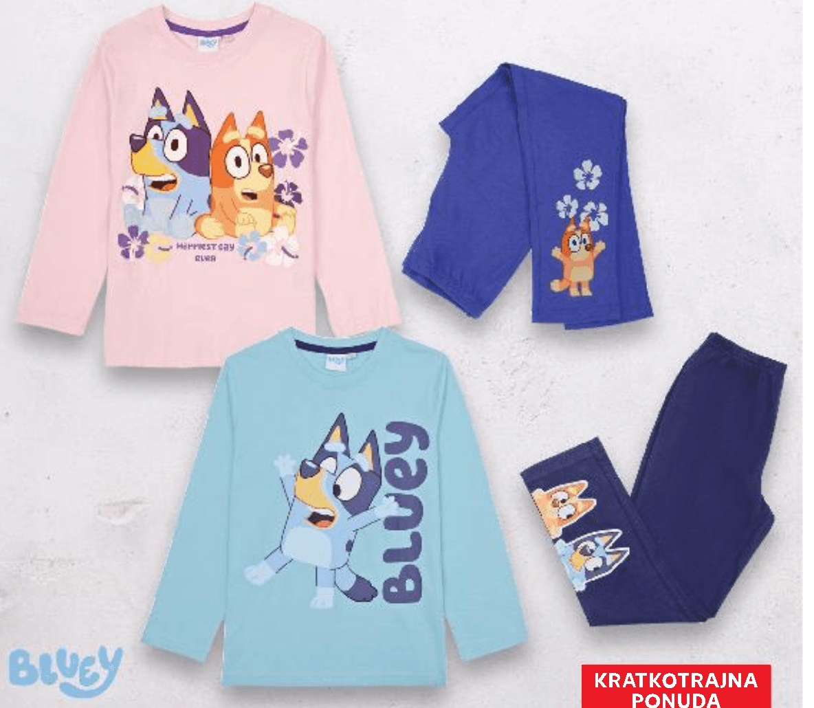 Bluey dječja pidžama Akcija u trgovini Kik