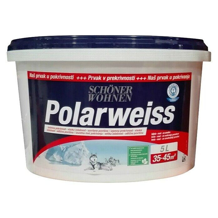 Unutarnja disperzijska boja 'Polarweiss' 2.5 l SCHÖNER WOHNEN - Akcija u trgovini Bauhaus