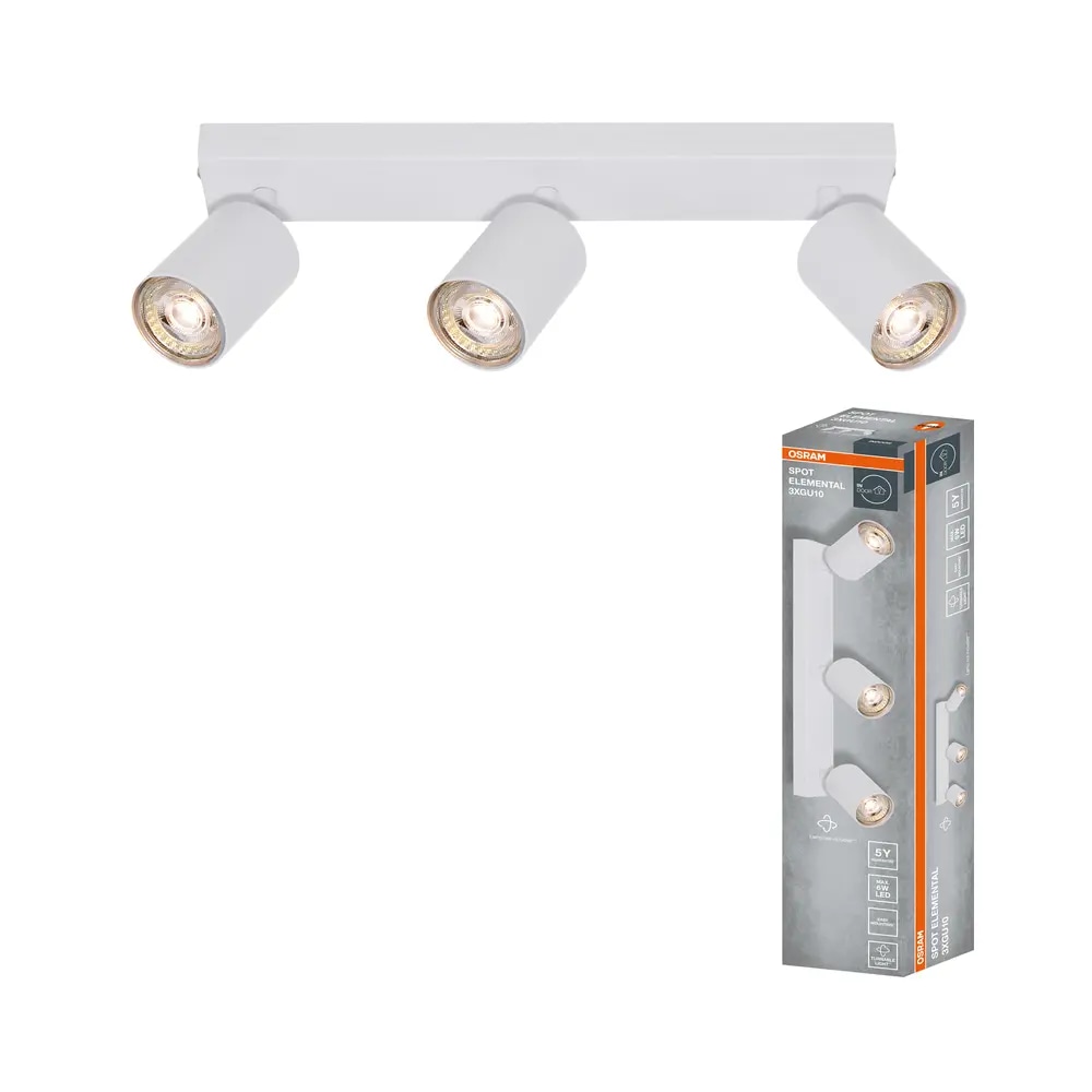 Spot reflektor ELEMENTAL 3 x GU10 OSRAM - Akcija u trgovini Pevex