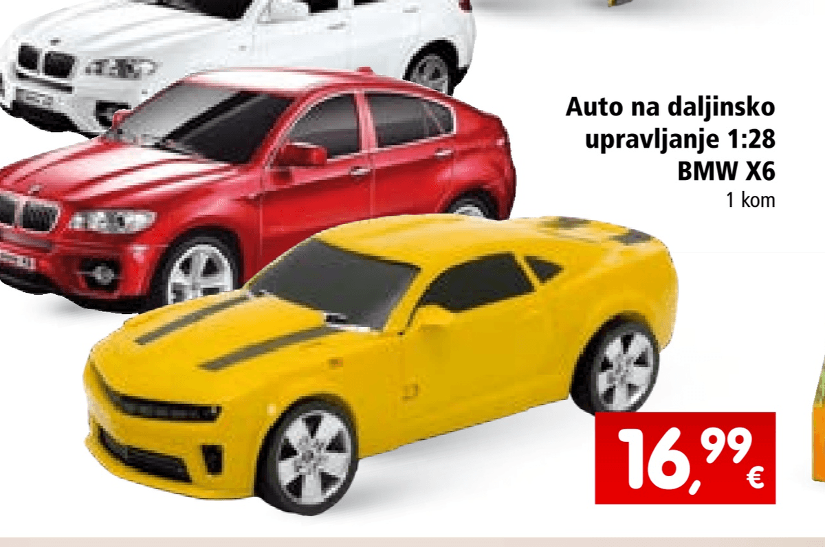 Auto na daljinsko upravljanje BMW X6 1 kom - Akcija u trgovini Interspar