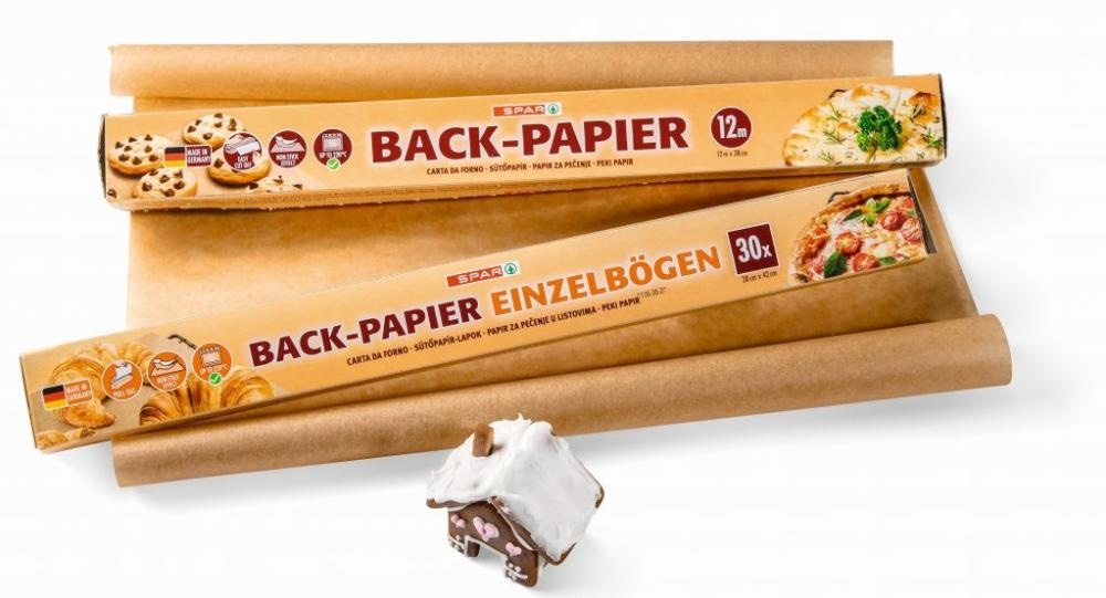 Papir za pečenje 12 m ili 30 listova, 1 kom Spar - Akcija u trgovini Interspar